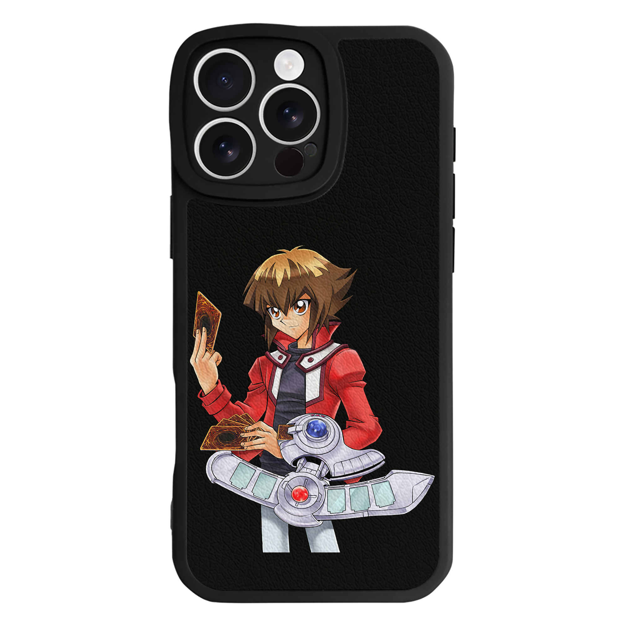 （画像用） 遊☆戯☆王 Yu-Gi-Oh! 【iPhone 16シリーズ対応】シリコンスマホケース（レザー調） 材質：シリコン